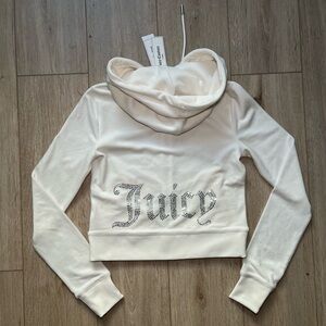 Juicy Couture Og Big Bling Velour Hoodie